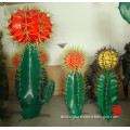 Plant cactus fiberglass sculpture